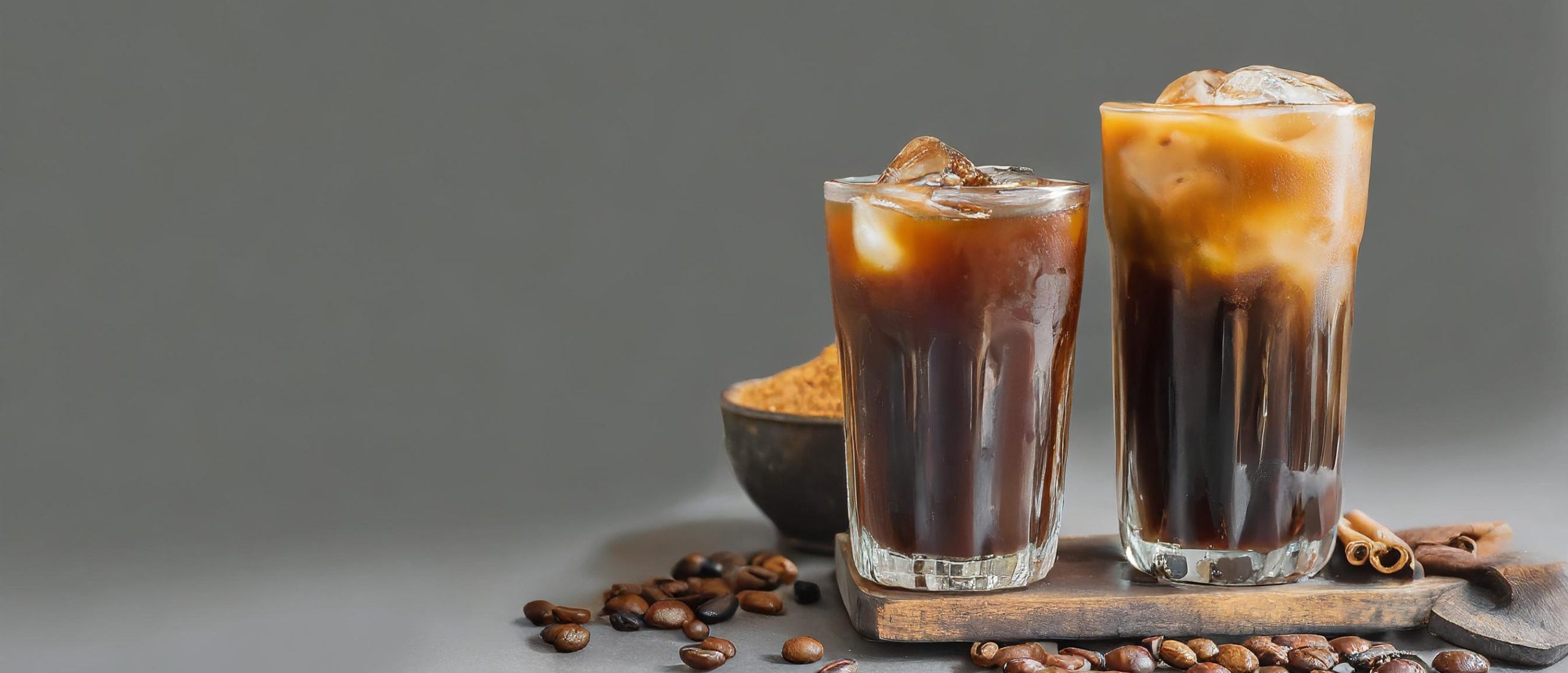 Firefly a various photo of cold brew coffe for website banner with clean background 60991